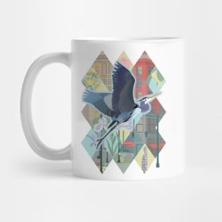 Great Blue Heron in Seattle Mug